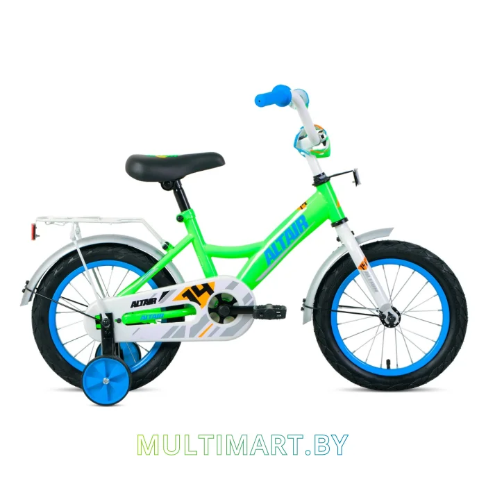 Детский велосипед Altair Kids 14 (салатовый/белый/синий, 2020)